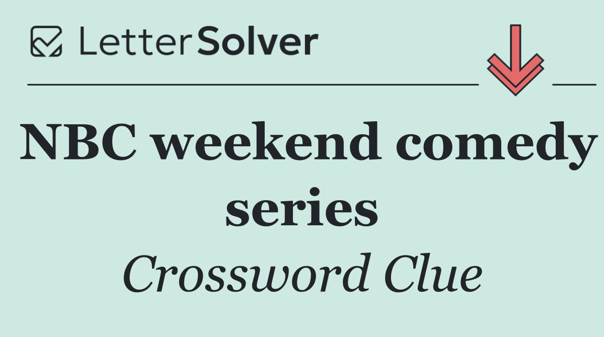 NBC weekend comedy series