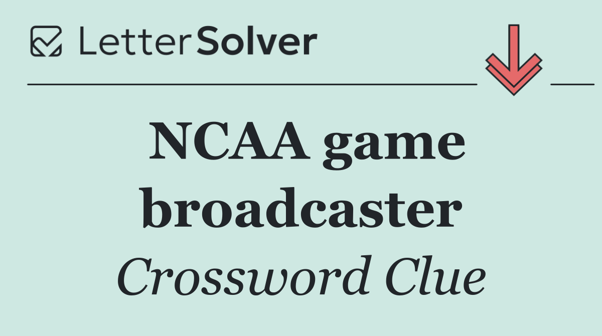 NCAA game broadcaster