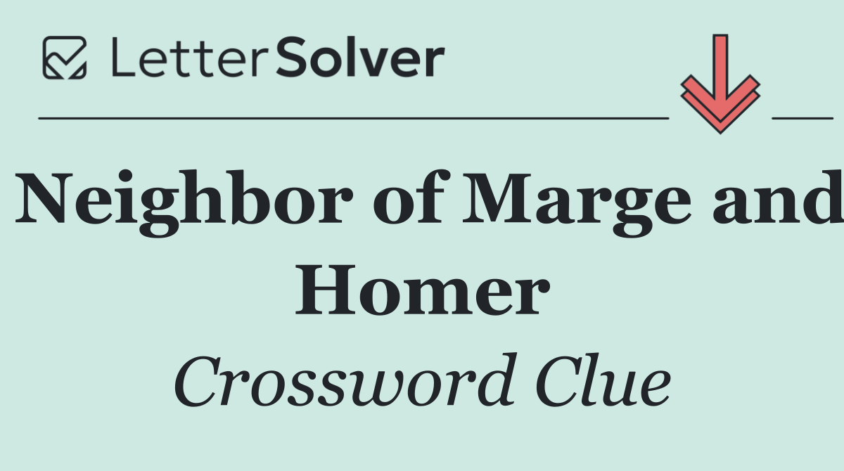 Neighbor of Marge and Homer