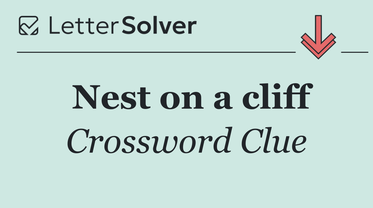 Nest on a cliff
