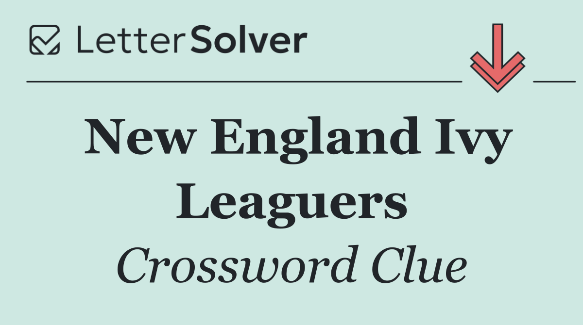 New England Ivy Leaguers