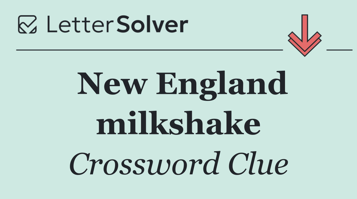 New England milkshake