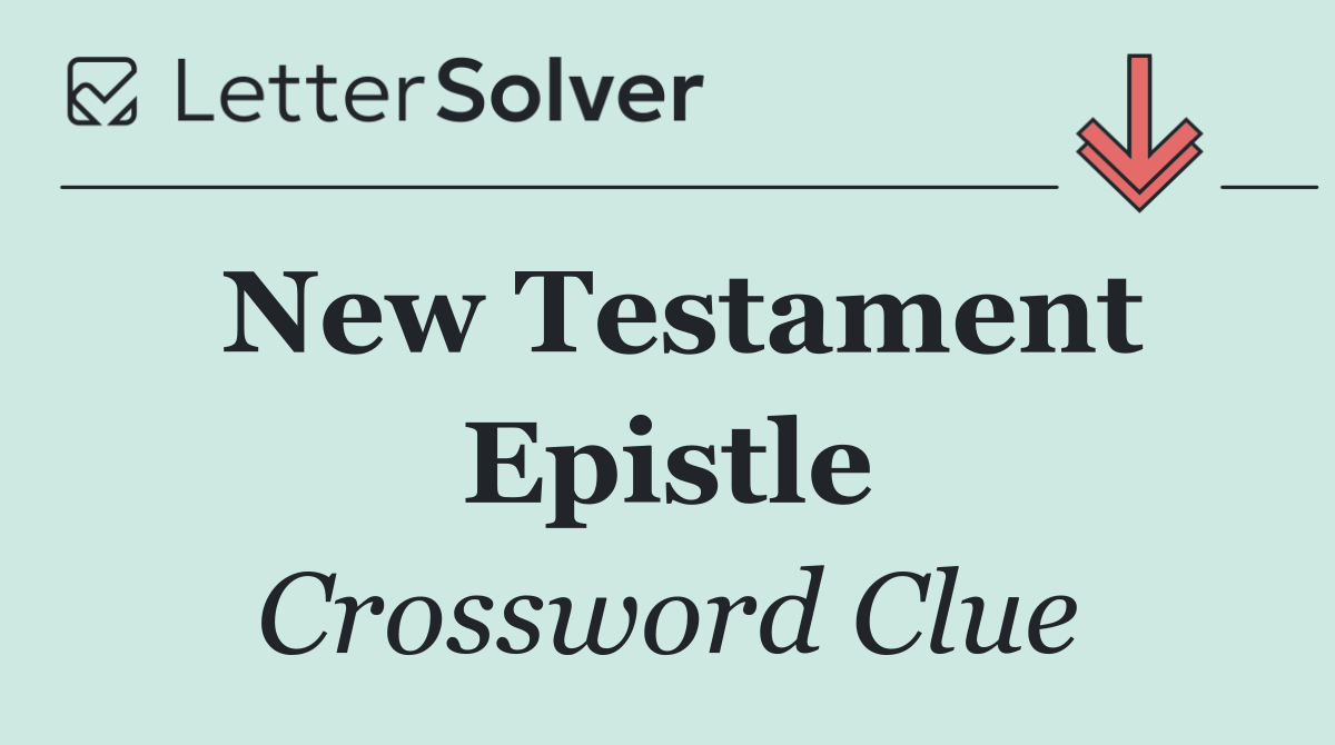 New Testament Epistle