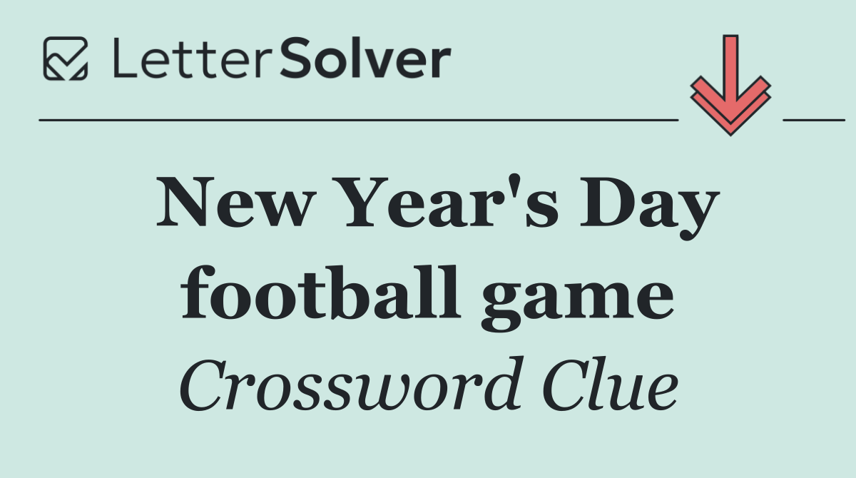 New Year's Day football game
