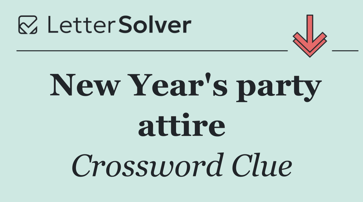 New Year's party attire