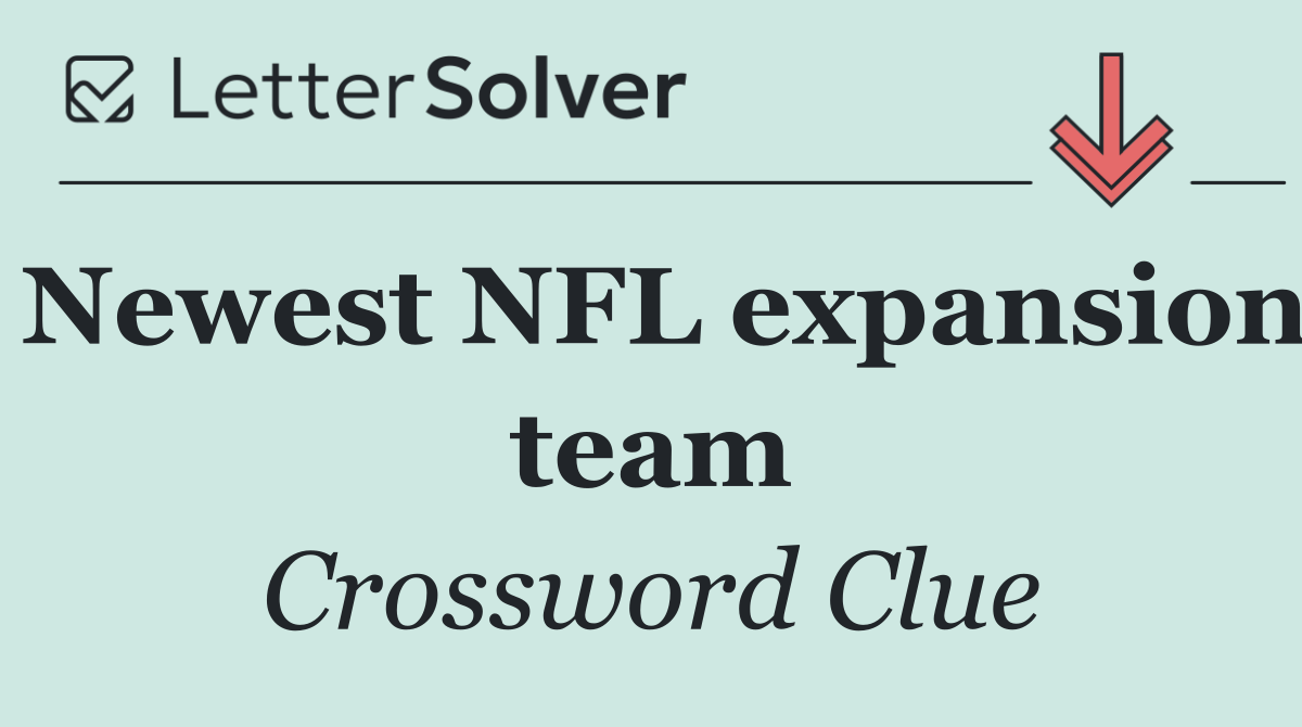 Newest NFL expansion team