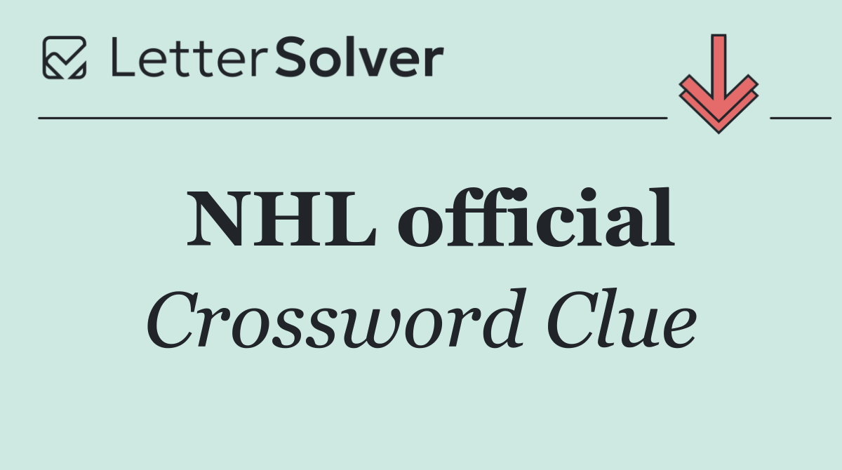 NHL official