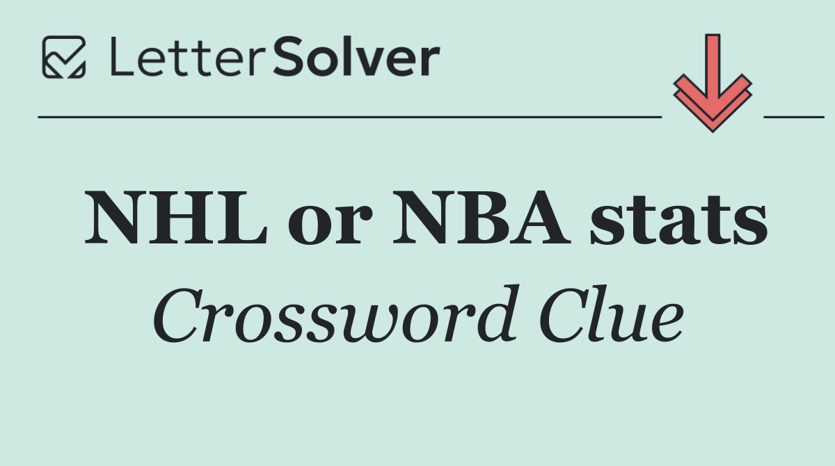 NHL or NBA stats