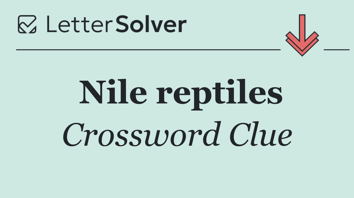 Nile reptiles