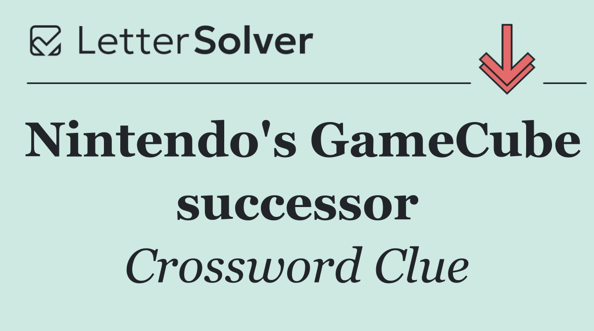 Nintendo's GameCube successor