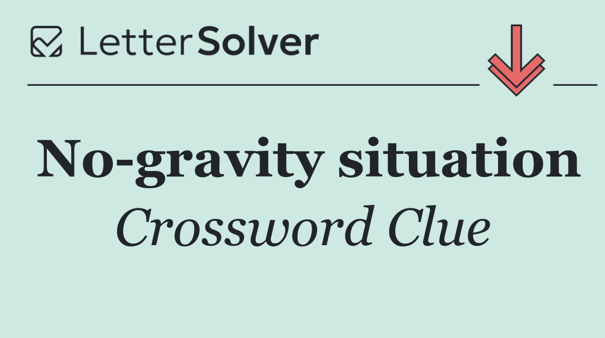 No gravity situation
