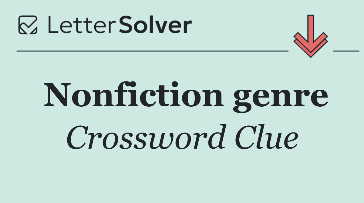 Nonfiction genre