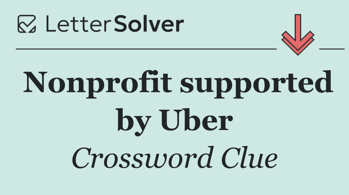 Nonprofit supported by Uber