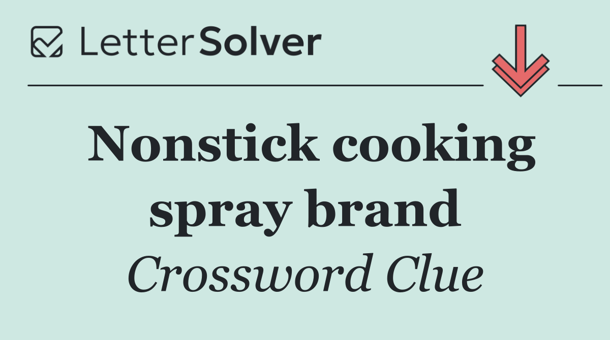 Nonstick cooking spray brand