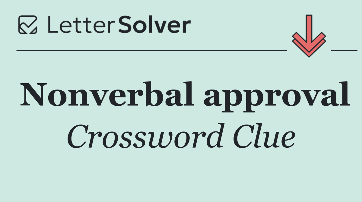 Nonverbal approval