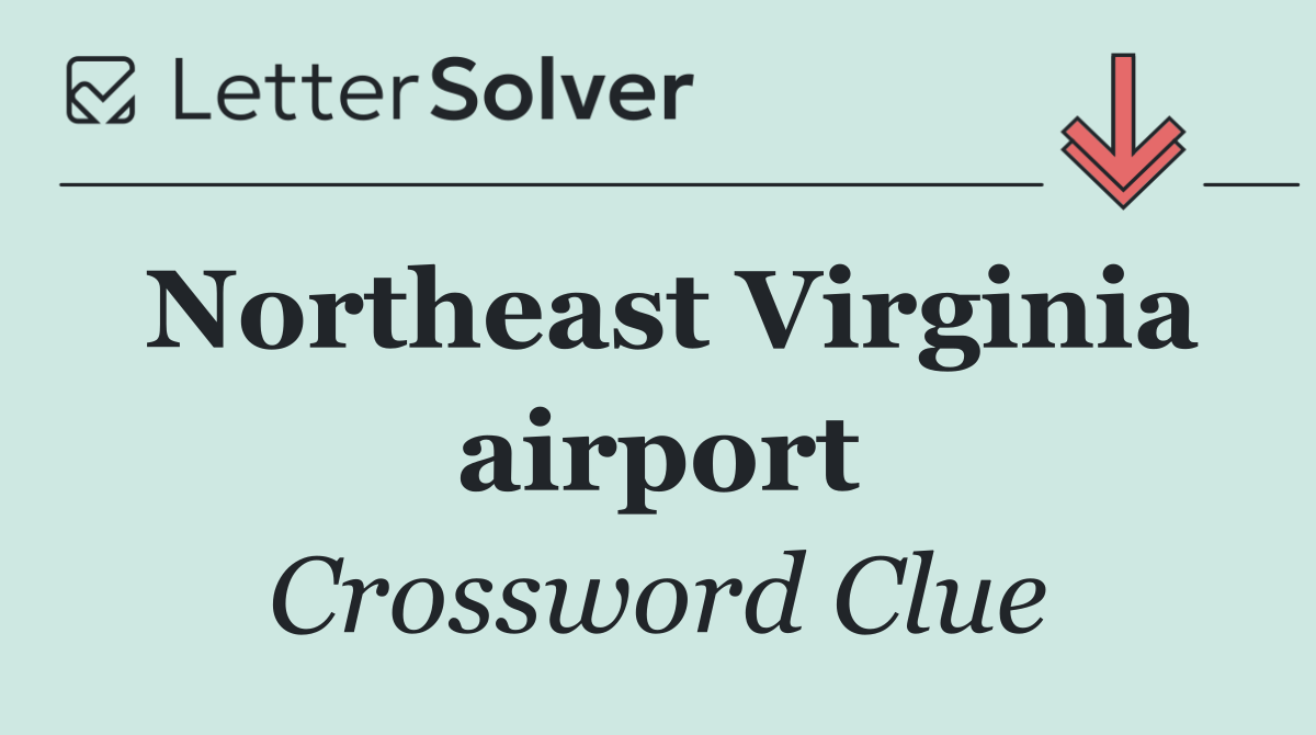 Northeast Virginia airport