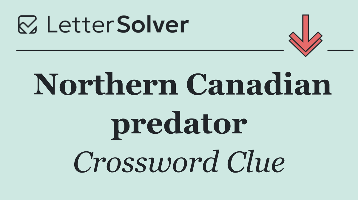 Northern Canadian predator
