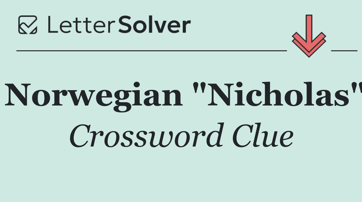 Norwegian "Nicholas"
