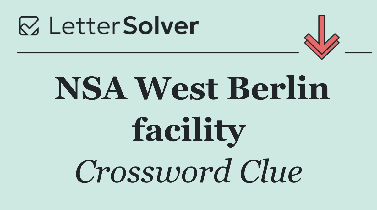 NSA West Berlin facility