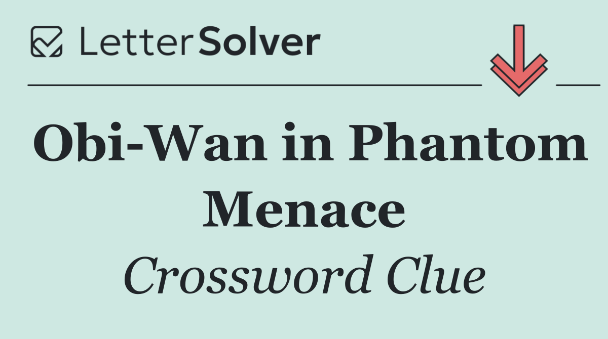 Obi Wan in Phantom Menace