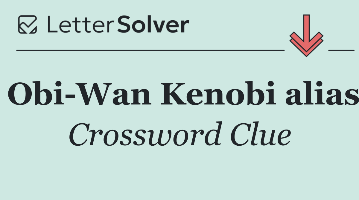 Obi Wan Kenobi alias
