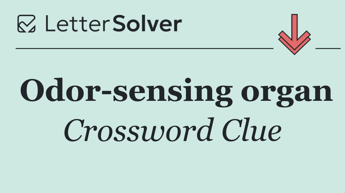 Odor sensing organ