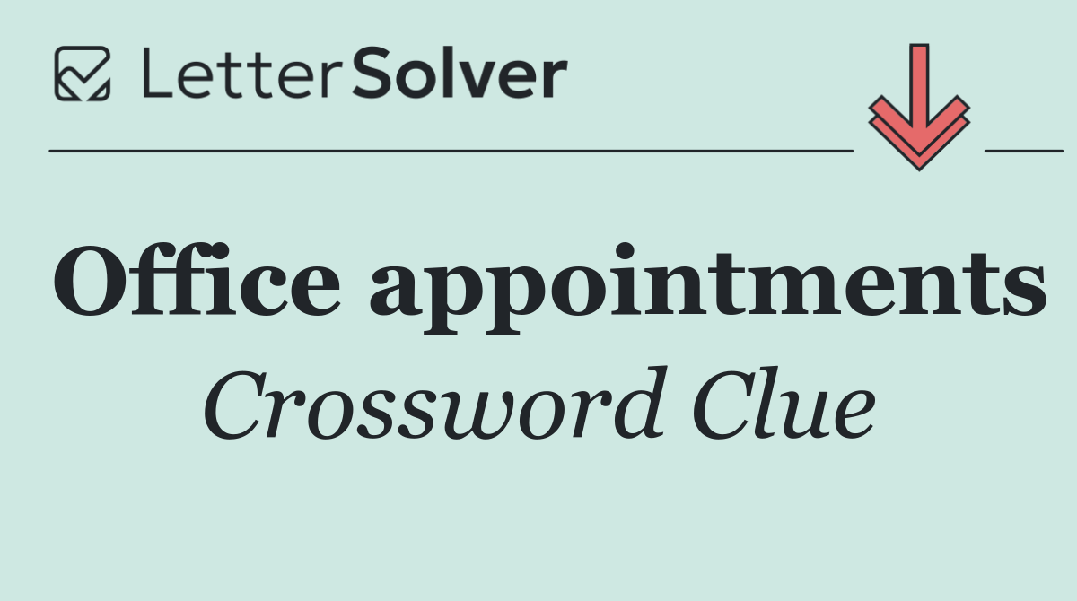 Office appointments