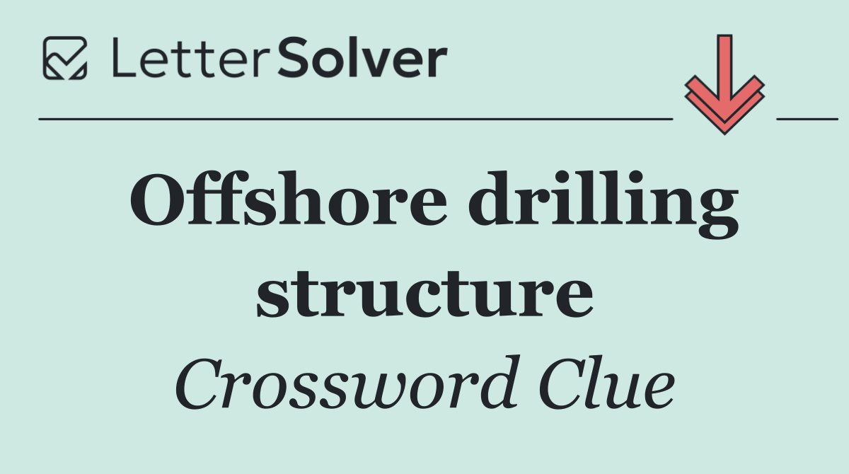 Offshore drilling structure