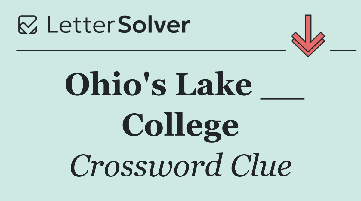 Ohio's Lake __ College