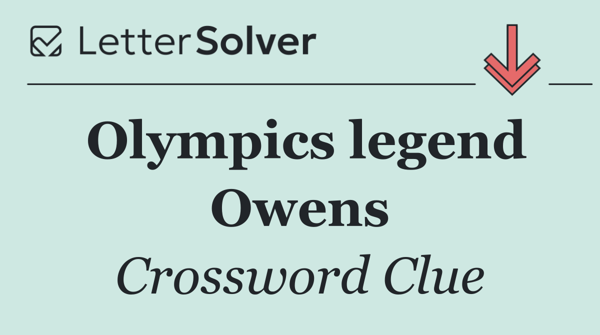 Olympics legend Owens