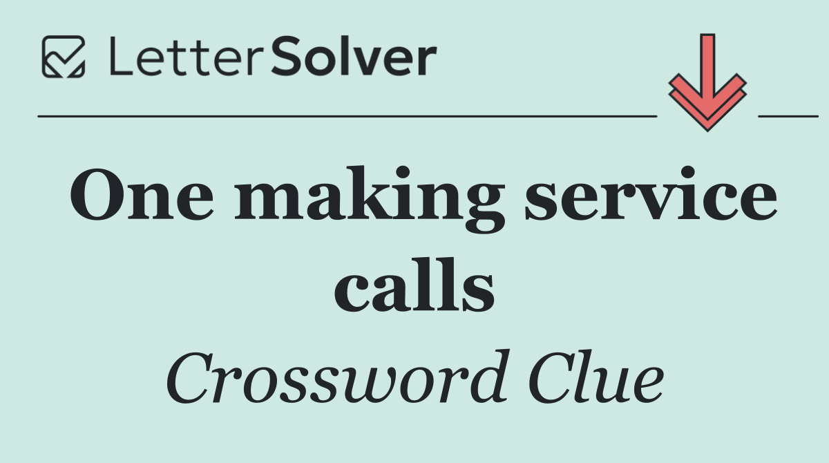 One making service calls
