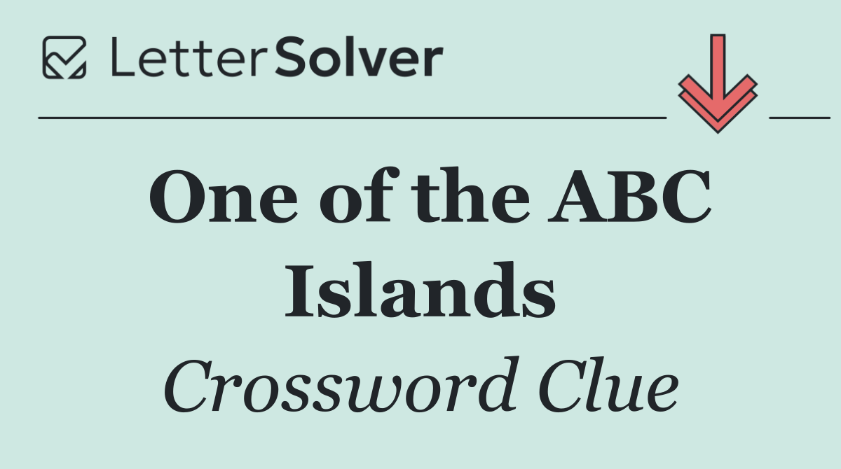 One of the ABC Islands