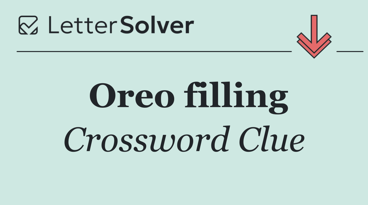 Oreo filling