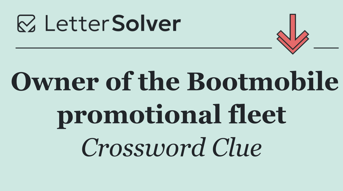 Owner of the Bootmobile promotional fleet