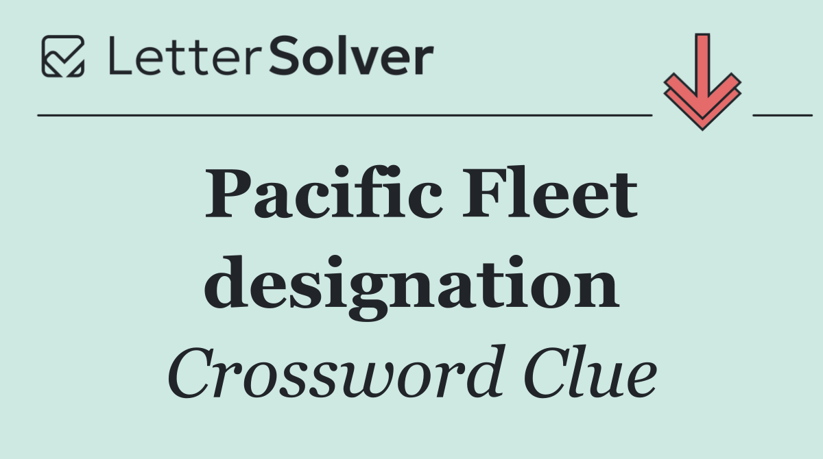 Pacific Fleet designation