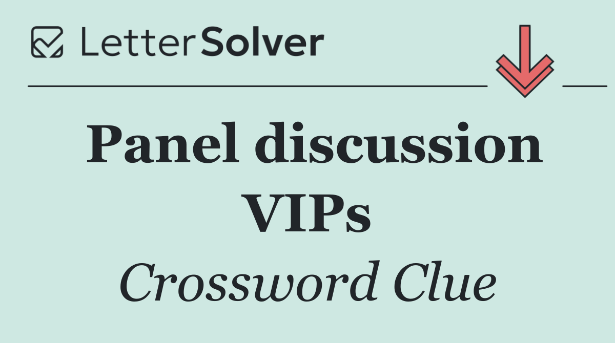 Panel discussion VIPs