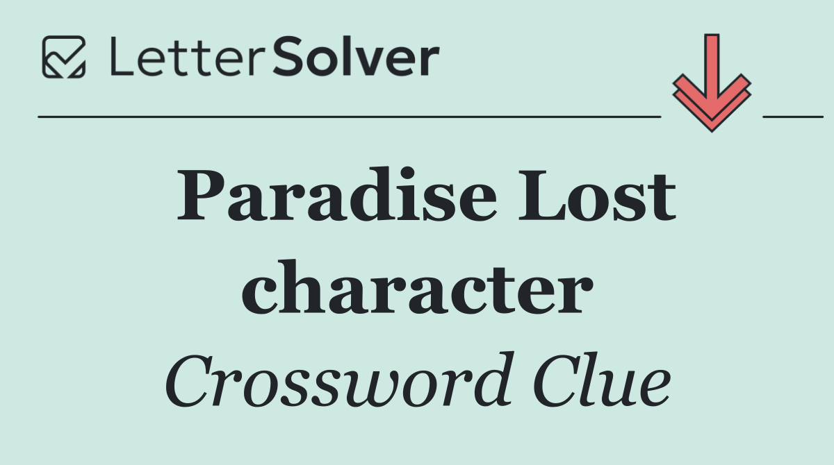 Paradise Lost character