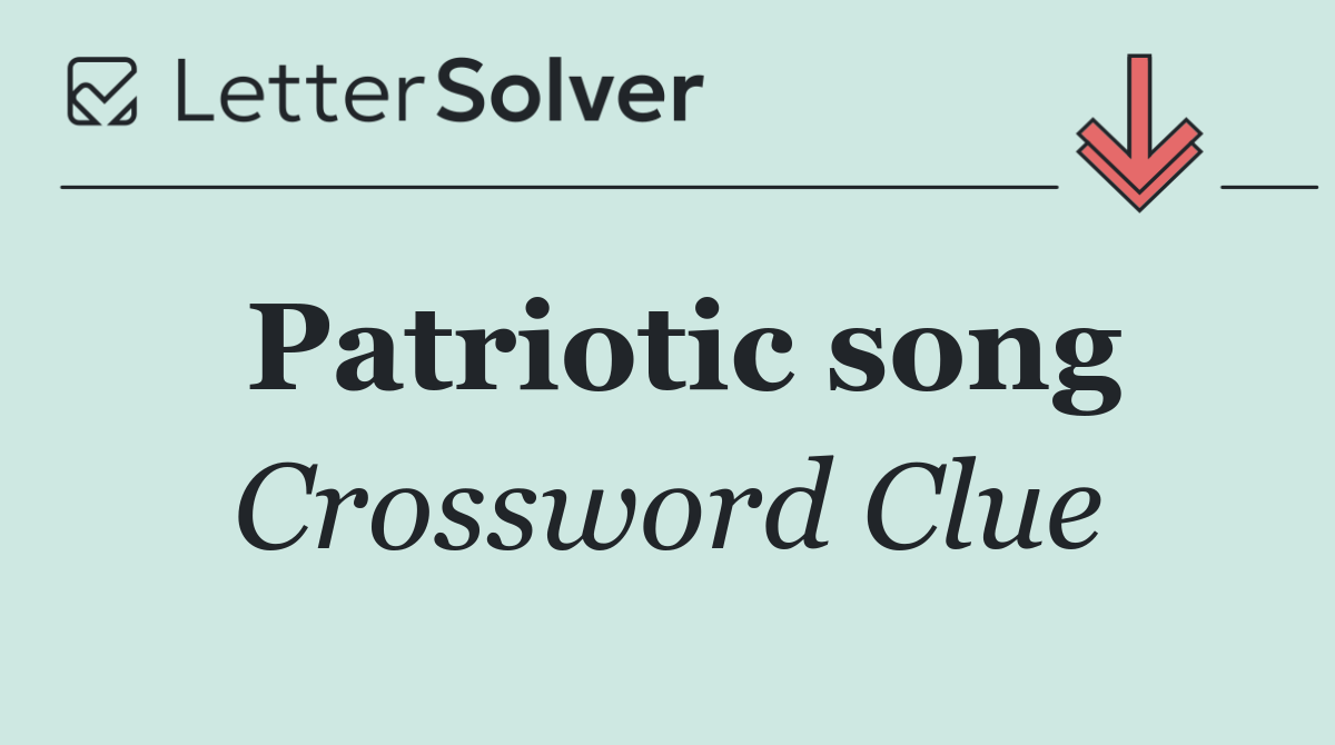 Patriotic song