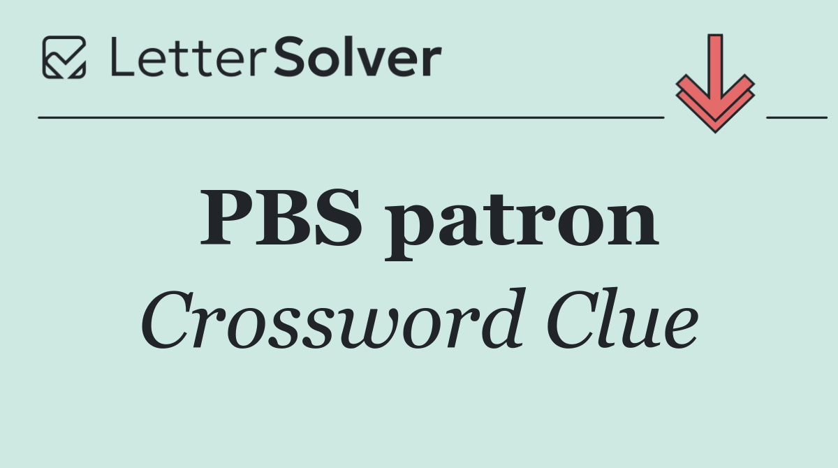 PBS patron