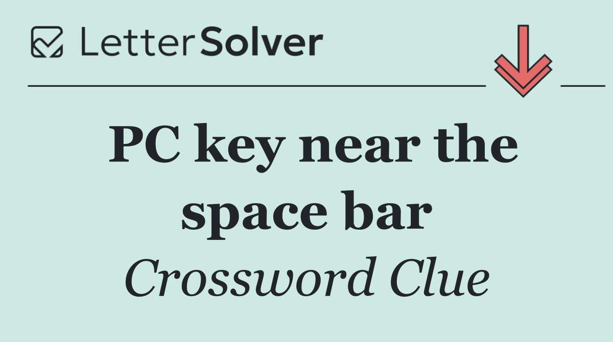PC key near the space bar
