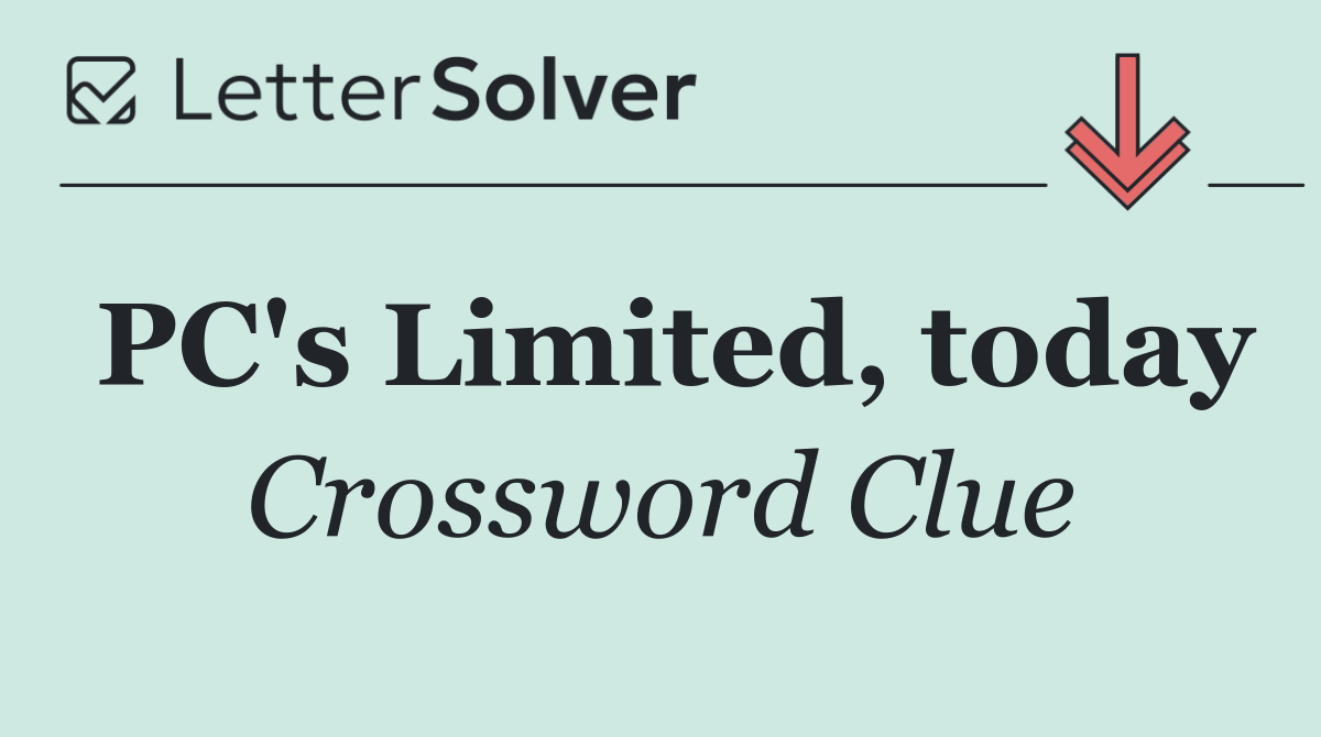 PC's Limited, today