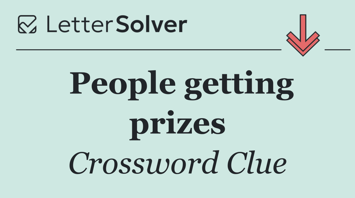 People getting prizes