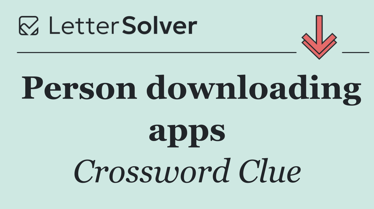Person downloading apps