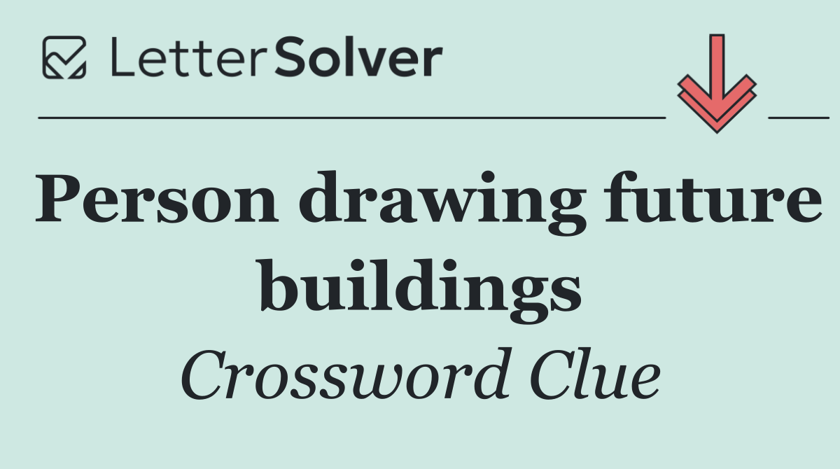 Person drawing future buildings
