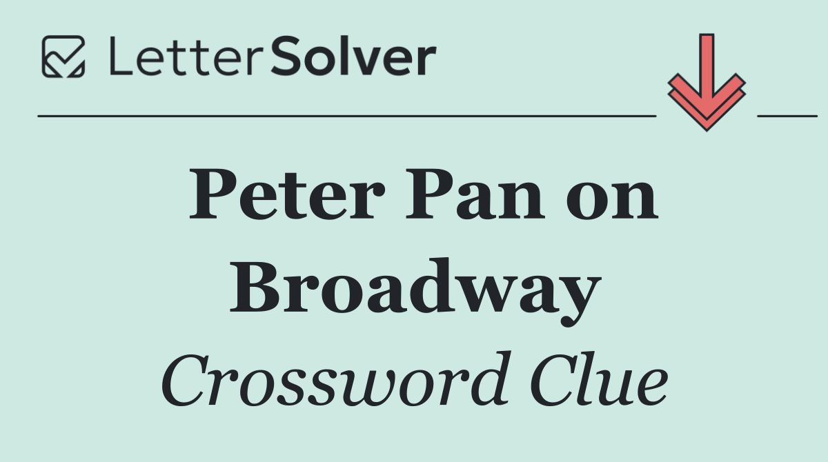 Peter Pan on Broadway