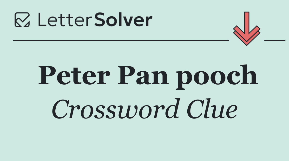 Peter Pan pooch
