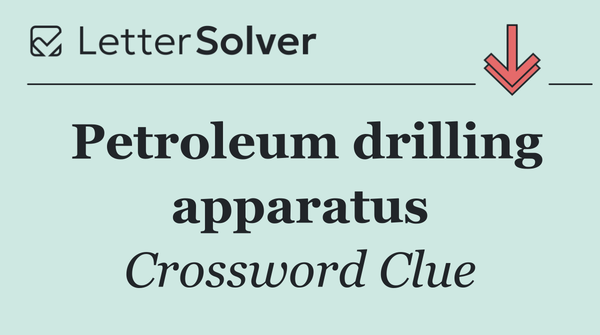 Petroleum drilling apparatus