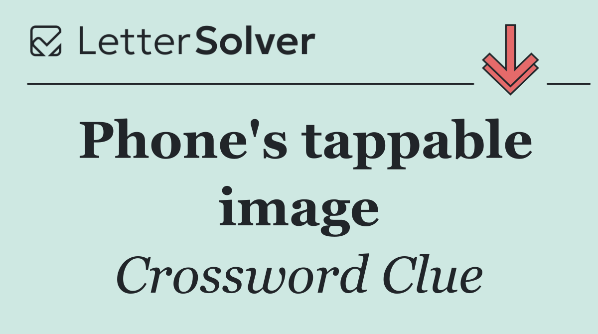 Phone's tappable image
