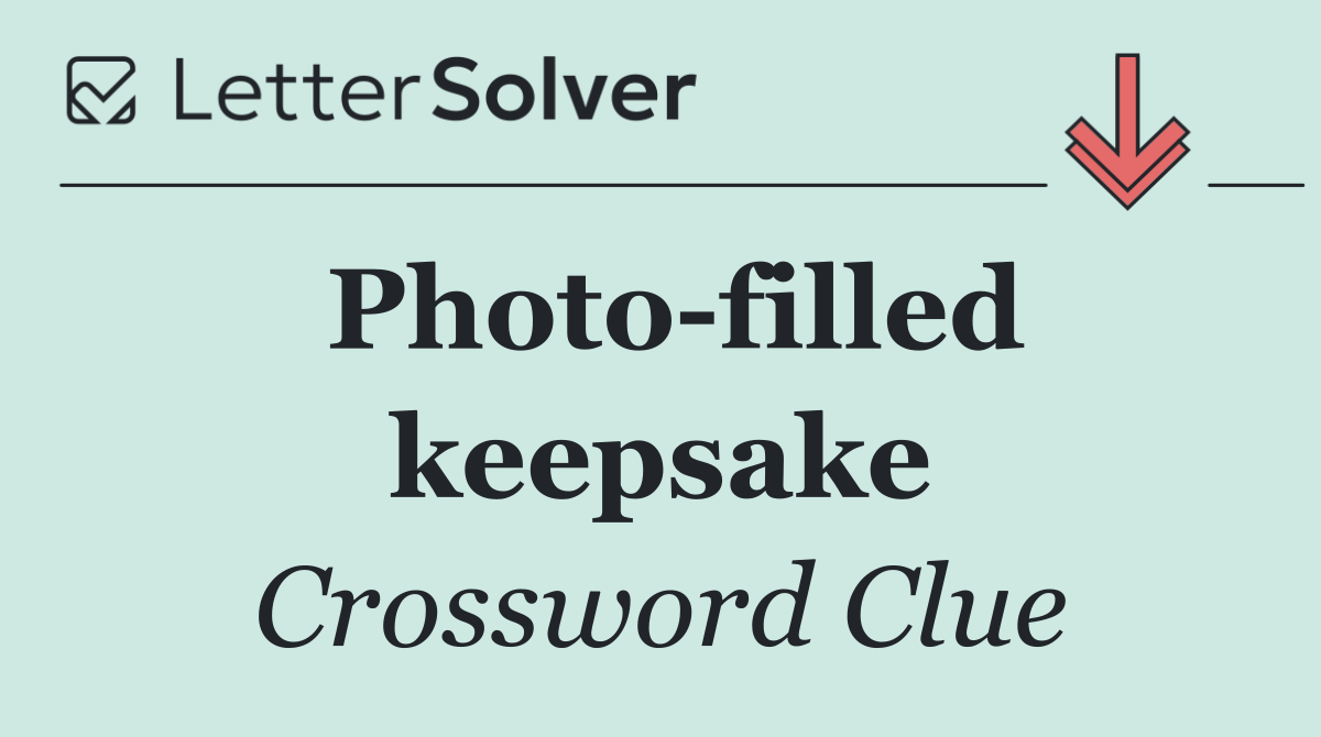 Photo filled keepsake