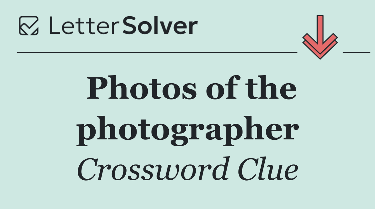 Photos of the photographer
